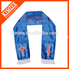 2014 OEM wholesale double layers football fan polyester sport scarves